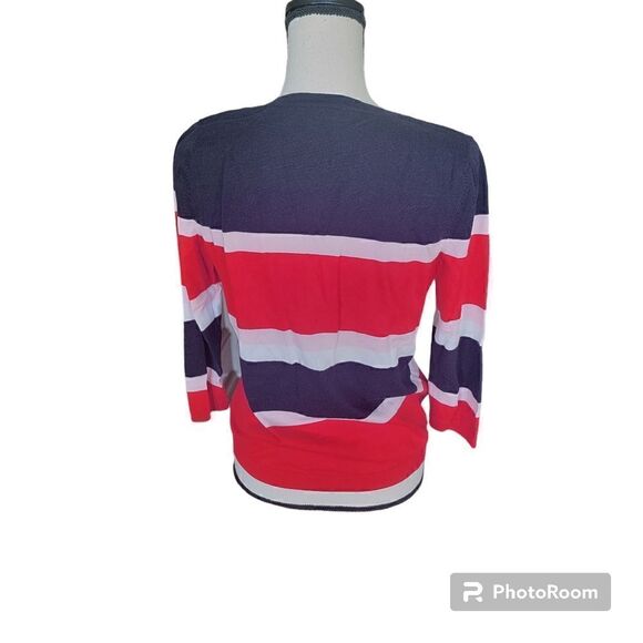 Talbots Button Up Lightweight Cardigan 3/4 Sleeves. Size M. - Picture 3 of 8